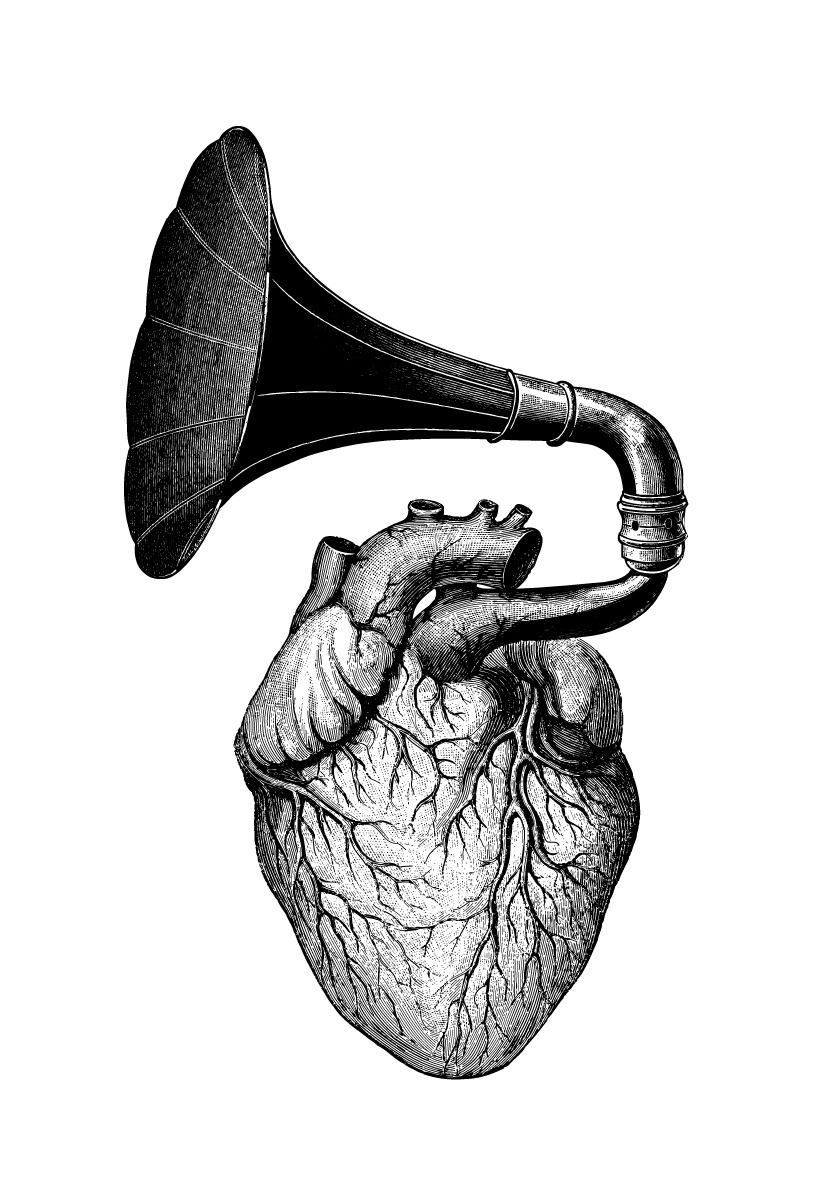 Heartphone — illustration by olex oleole
